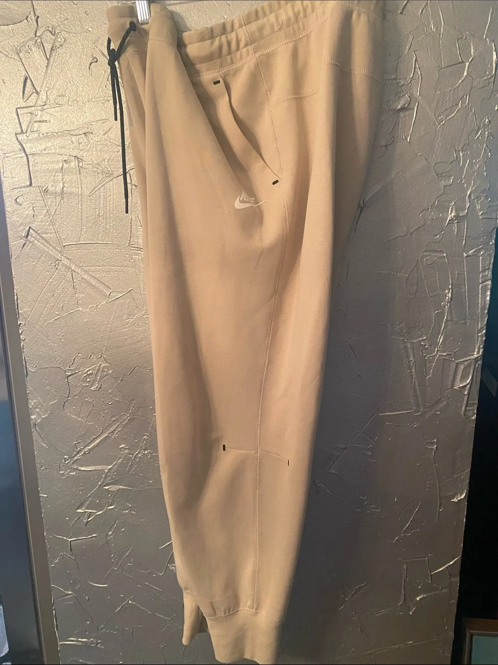 Nike Women's Tan Hooded Zip Jacket with Matching Joggers Set